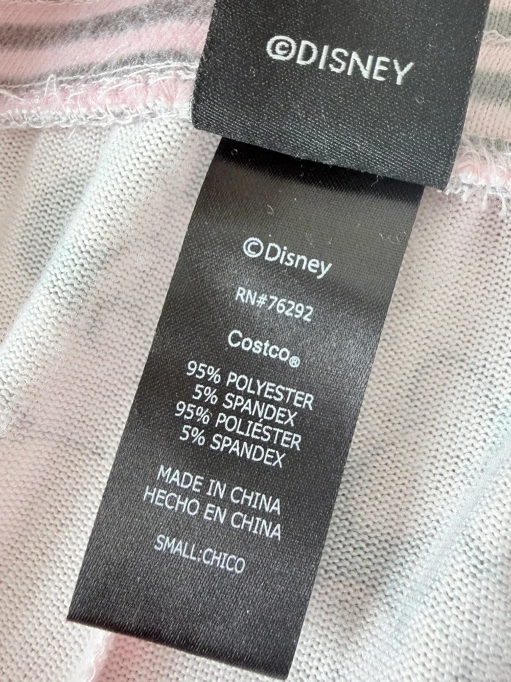 🎀 NWOT Minnie Mouse Light Pink Brushed Knit Jogger Pajama Pants Disney - Picture 13 of 14